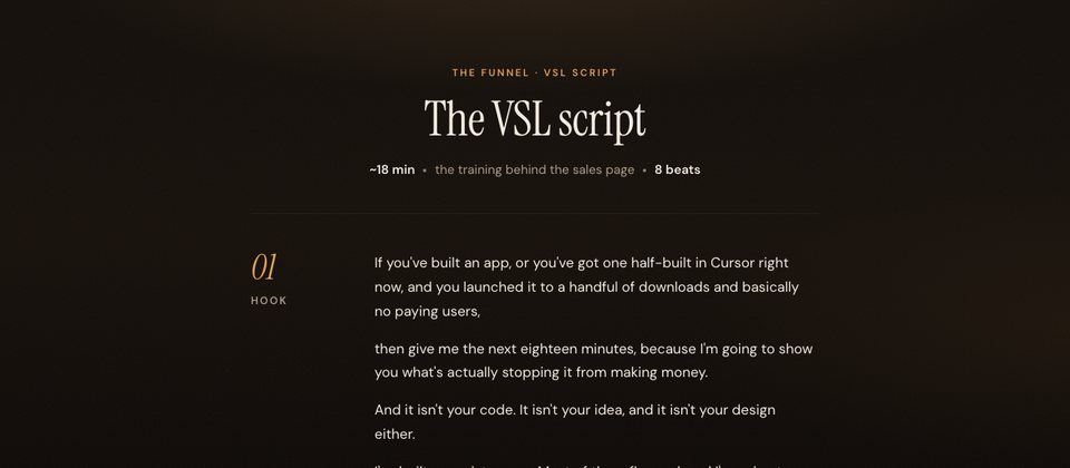 VSL script preview